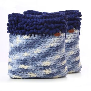 Handmade Alize Puffy Luxury Cushion Pillow Covers Sets ( 2 Pieces )