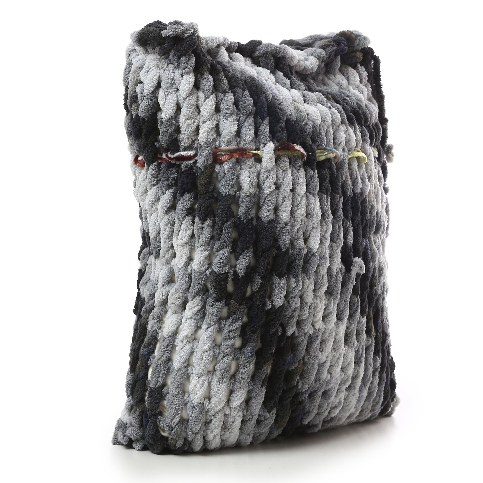 Handmade Alize Puffy Luxury Cushion Pillow Covers Sets ( 2 Pieces ) - Image 3