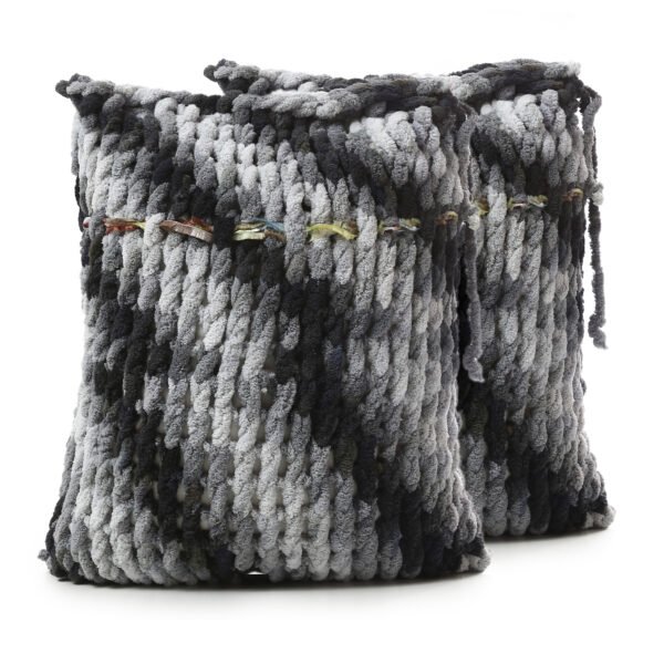 Handmade Alize Puffy Luxury Cushion Pillow Covers Sets ( 2 Pieces )