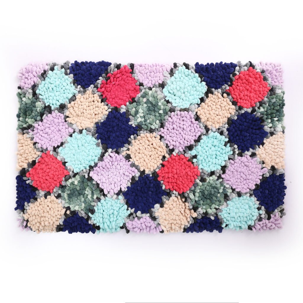 Handmade Alize Puffy Luxury Bath Mats Rug Bathroom Decoration
