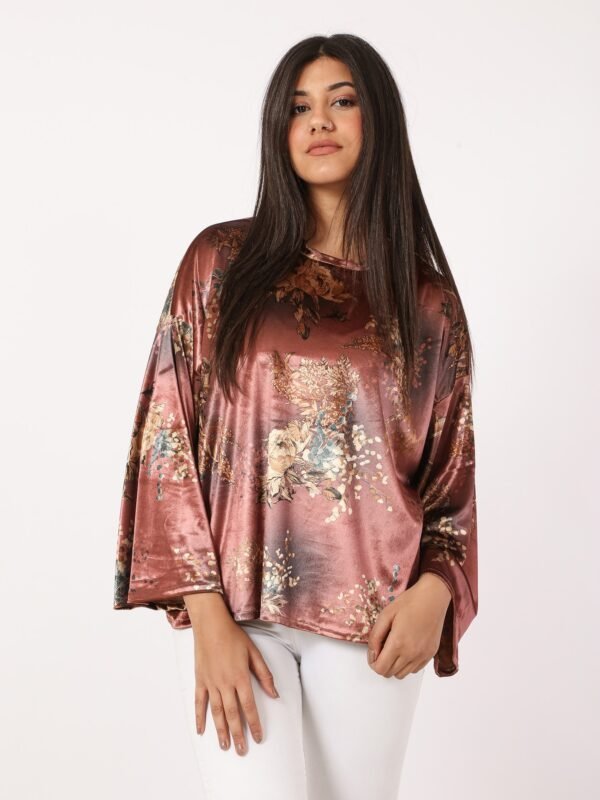 Over Size Silk Velvet Fancy Blouses