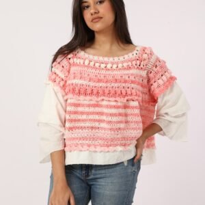 Corchet Blouses Handmade Voile Sleeves