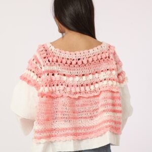 Corchet Blouses Handmade Voile Sleeves - Image 2