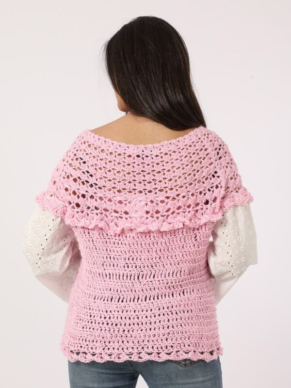 Corchet Blouses Handmade Roukema Sleeves