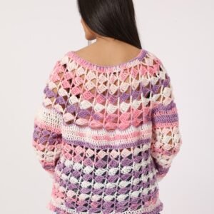 Wool Colorful Blouses Crochet Handmade - Image 2