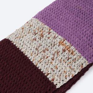 Handmade Alize Puffy Warm Fluffy Colorful Crochet Blankets - Image 3