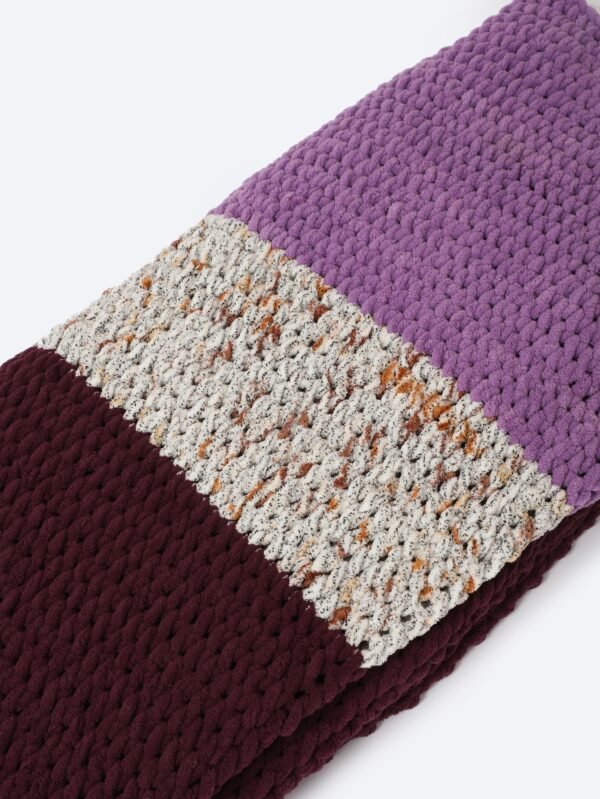 Handmade Alize Puffy Warm Fluffy Colorful Crochet Blankets