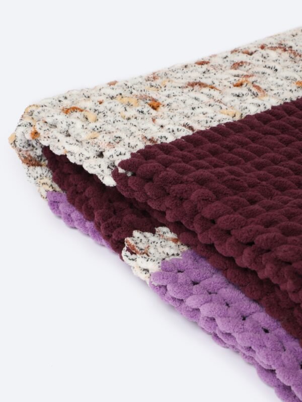 Handmade Alize Puffy Warm Fluffy Colorful Crochet Blankets