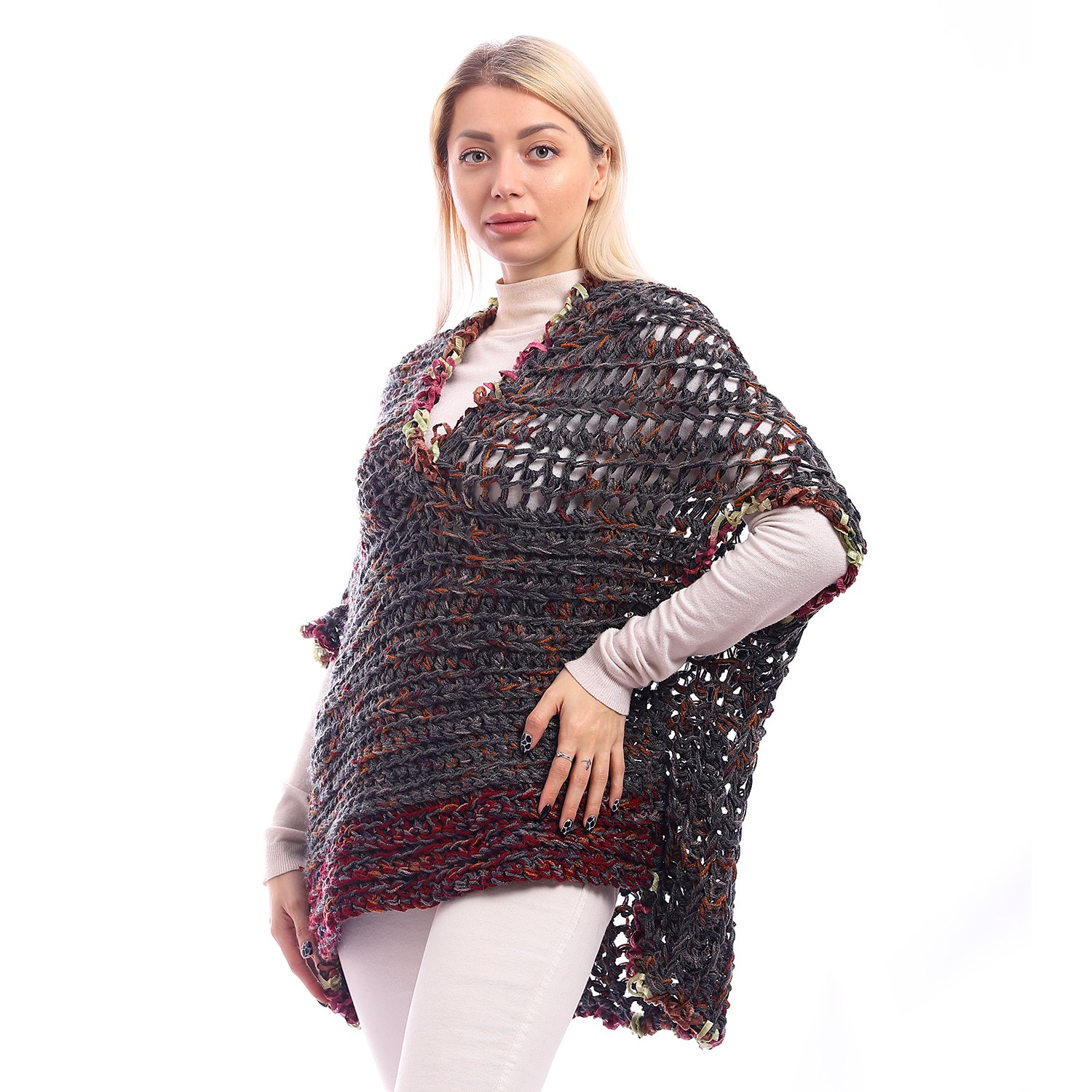 Wool Over Size Blouses Crochet Handmade - Image 4