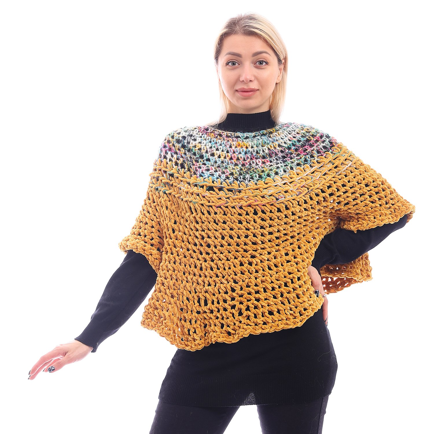 Velvet Sweater Corchet Handmade - Image 1