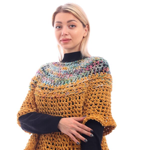 Velvet Sweater Corchet Handmade
