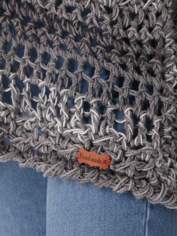 Pullover Wide Strip Crochet Handmade