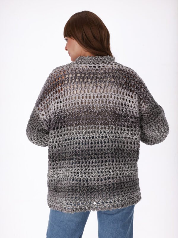 Pullover Wide Strip Crochet Handmade