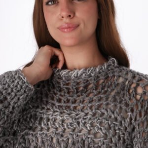 Pullover Wide Strip Crochet Handmade - Image 2