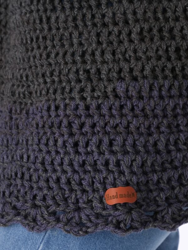 Pullover Wide Strip Crochet Handmade