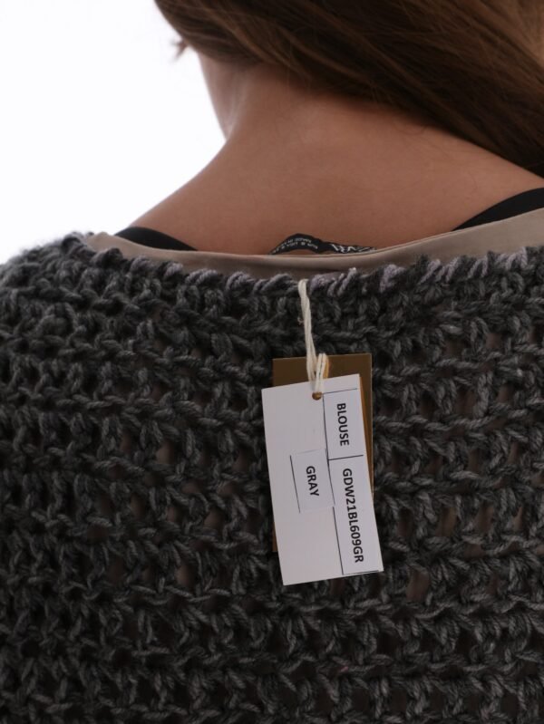 Pullover Wide Strip Crochet Handmade