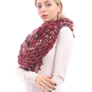 Mesh Wool Tube Collar Crochet Handmade - Image 3