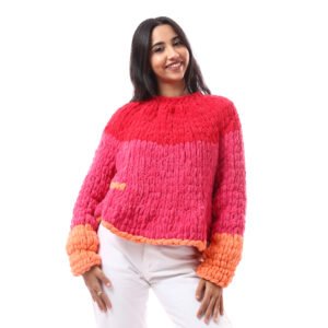 Comfy Sweater Puffy Fine Warm Crochet Handmade - Image 3
