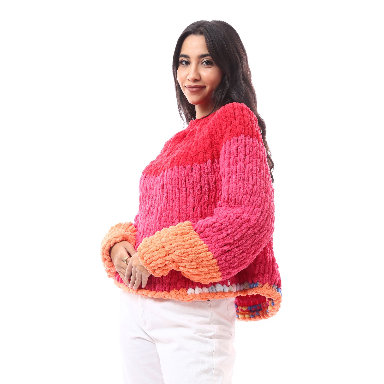 Comfy Sweater Puffy Fine Warm Crochet Handmade - Image 4