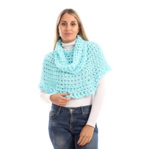 Wool Cap Capelet Poncho Crochet Handmade