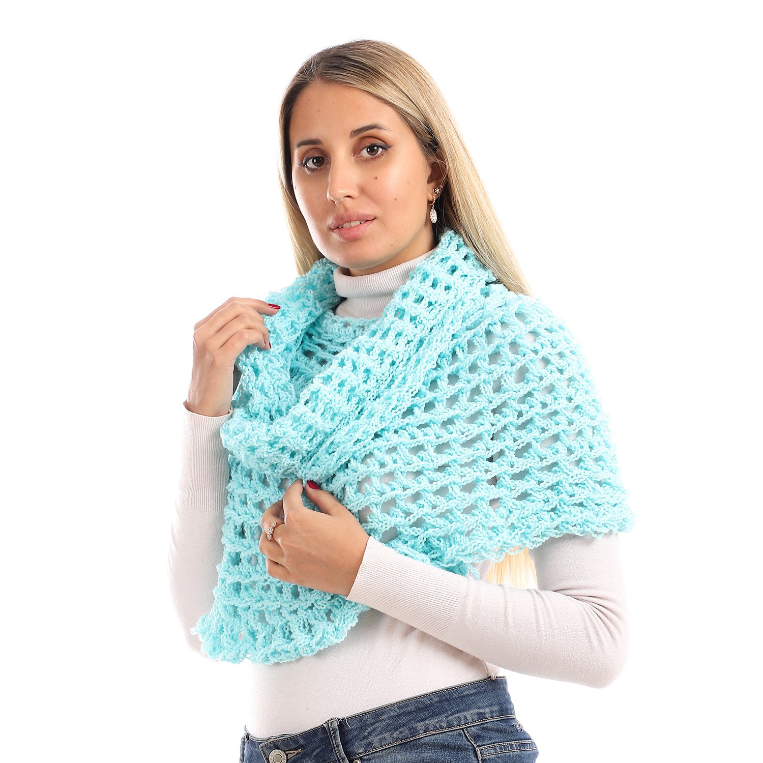 Wool Cap Capelet Poncho Crochet Handmade - Image 4