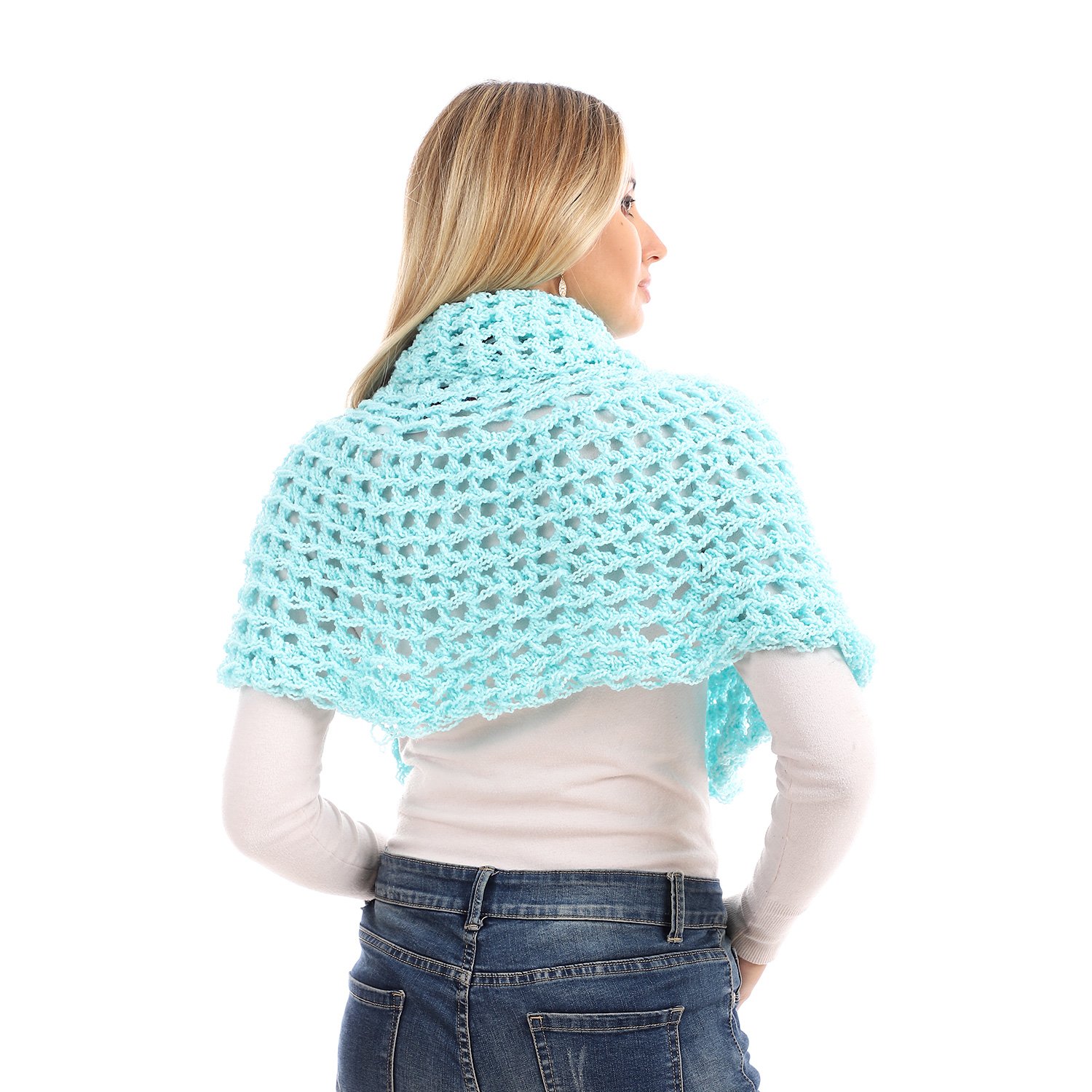Wool Cap Capelet Poncho Crochet Handmade - Image 2