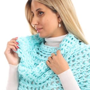 Wool Cap Capelet Poncho Crochet Handmade - Image 3