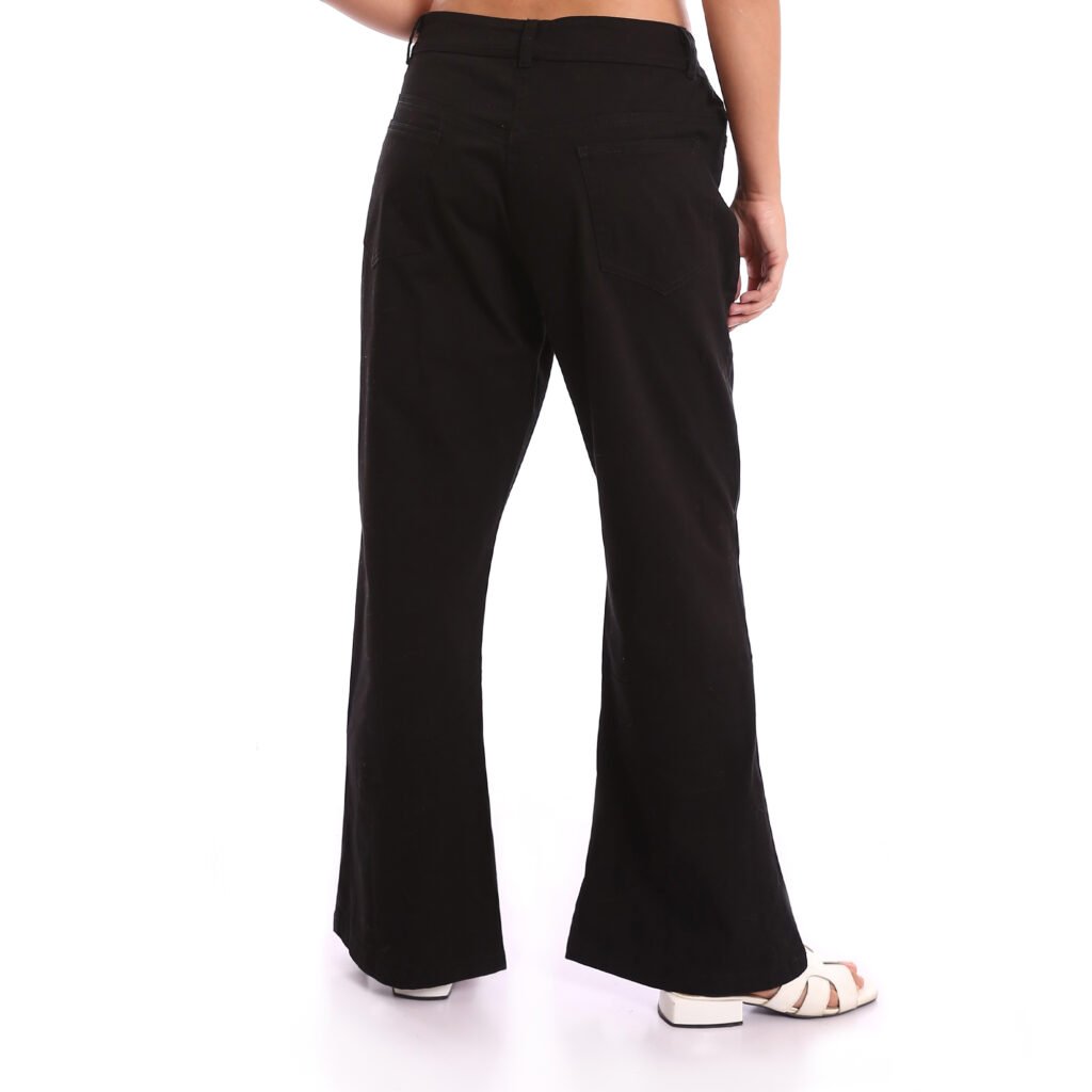Bell leg Gabardine Cotton Lycra Kik bootcut leg Decorated Flare Crochet Handmade Trousers