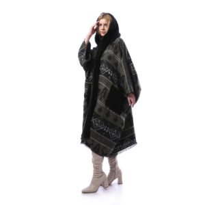 Armi Gogh Wool Open Hoodi Long Cardigan Side Pockets Crochet - Image 2