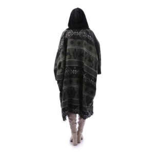 Armi Gogh Wool Open Hoodi Long Cardigan Side Pockets Crochet - Image 3