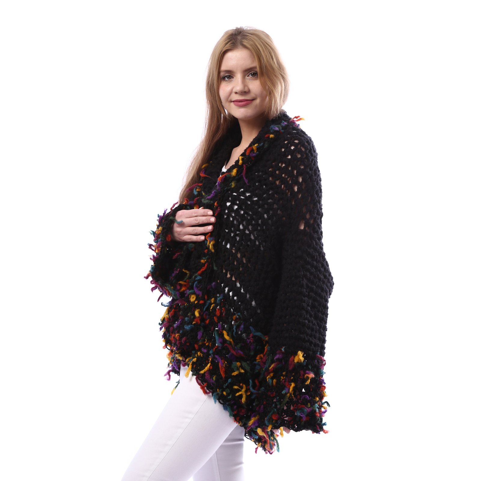 Elegante Collar Shwal Jacket Crochet Hande Made - Image 2