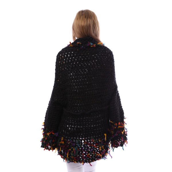 Elegante Collar Shwal Jacket Crochet Hande Made