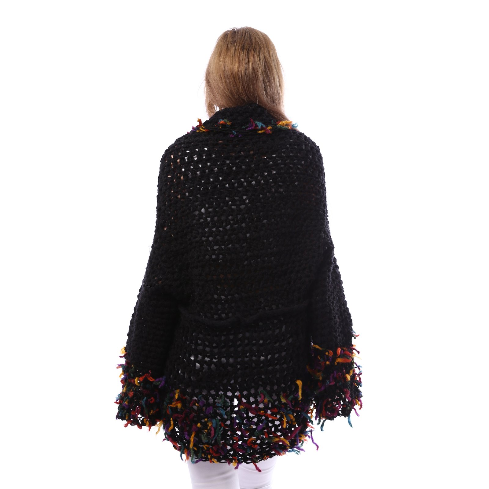 Elegante Collar Shwal Jacket Crochet Hande Made - Image 3