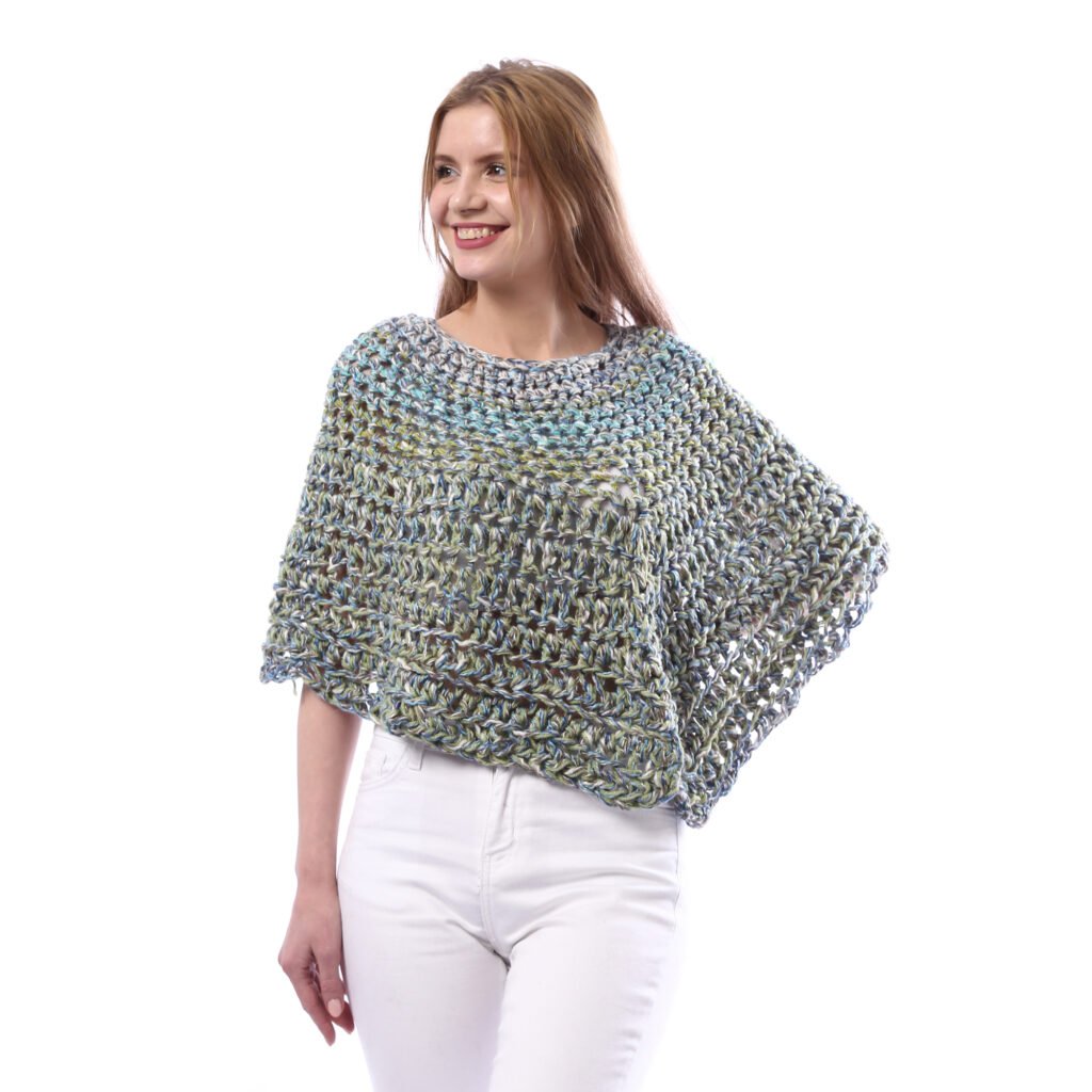 Wool Capa Poncho Crochet Handmade