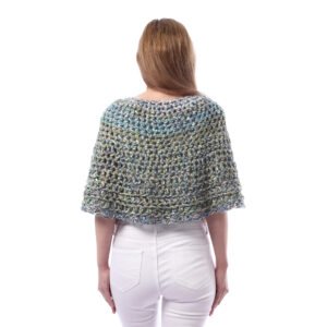 Wool Capa Poncho Crochet Hand Made - Image 3