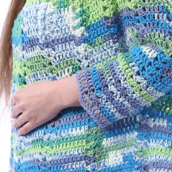 Trendy Over Size Poncho Crochet Handmade