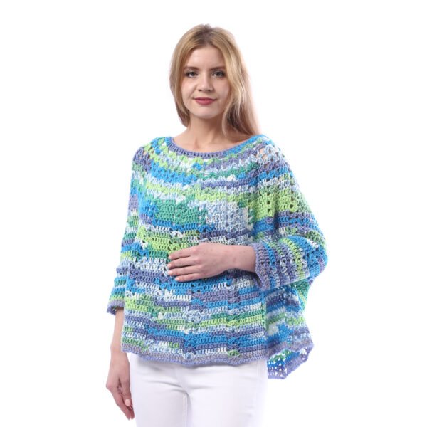 Trendy Over Size Poncho Crochet Handmade