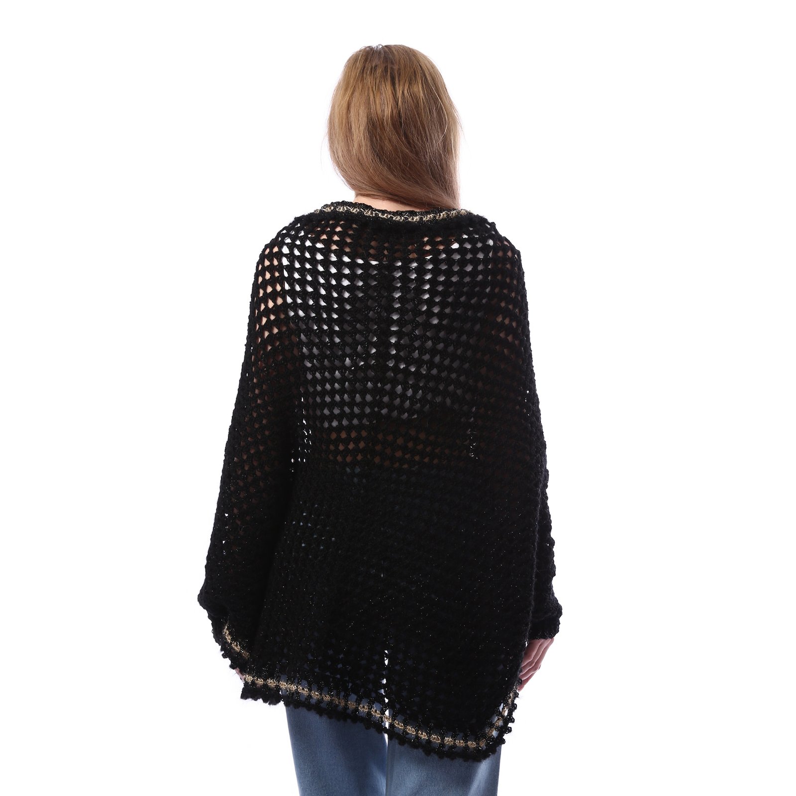 Luxurious Over Sizes Open Poncho Crochet Handmade - Image 4