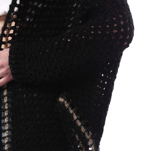 Luxurious Over Sizes Open Poncho Crochet Handmade