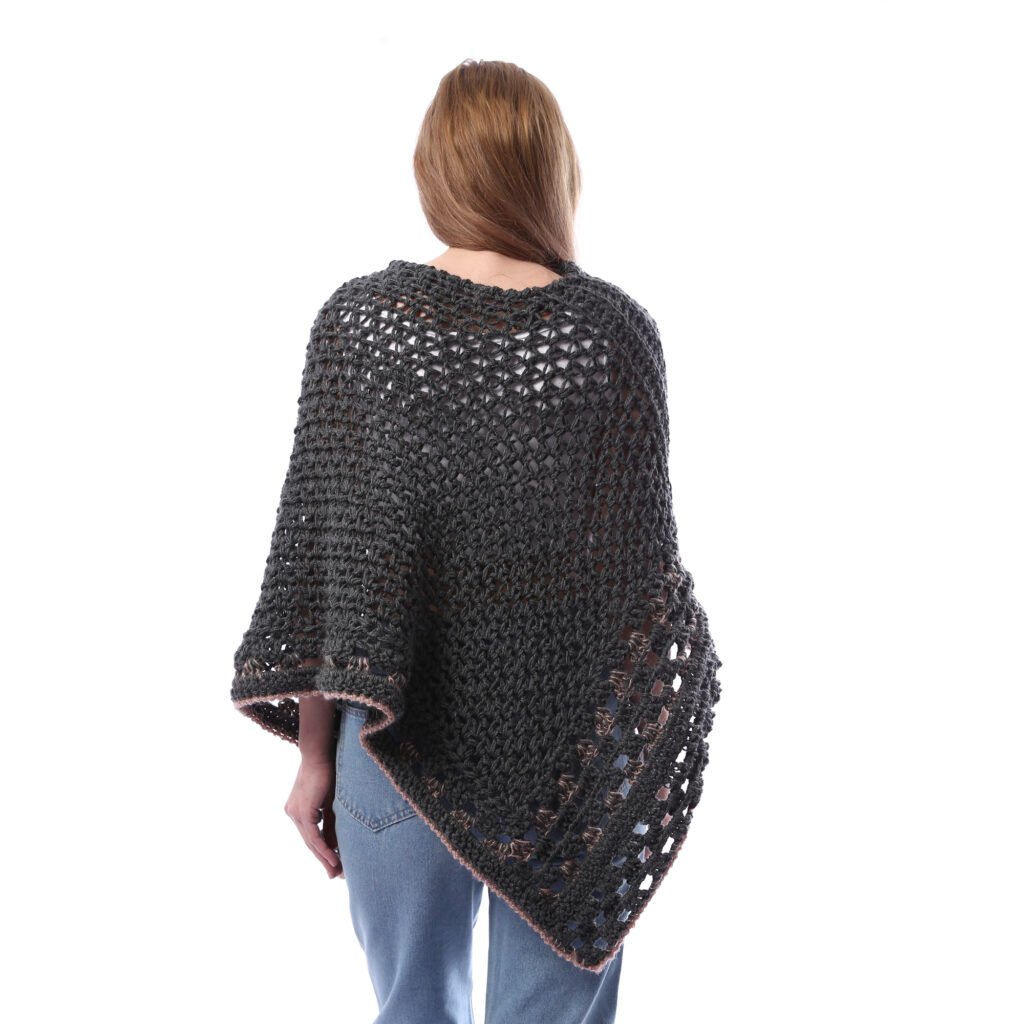 Trendy Triangle  Poncho Crochet Handmade