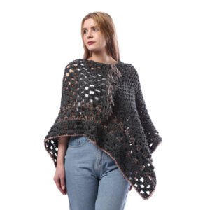 Trendy Triangle  Poncho Crochet Hand Made