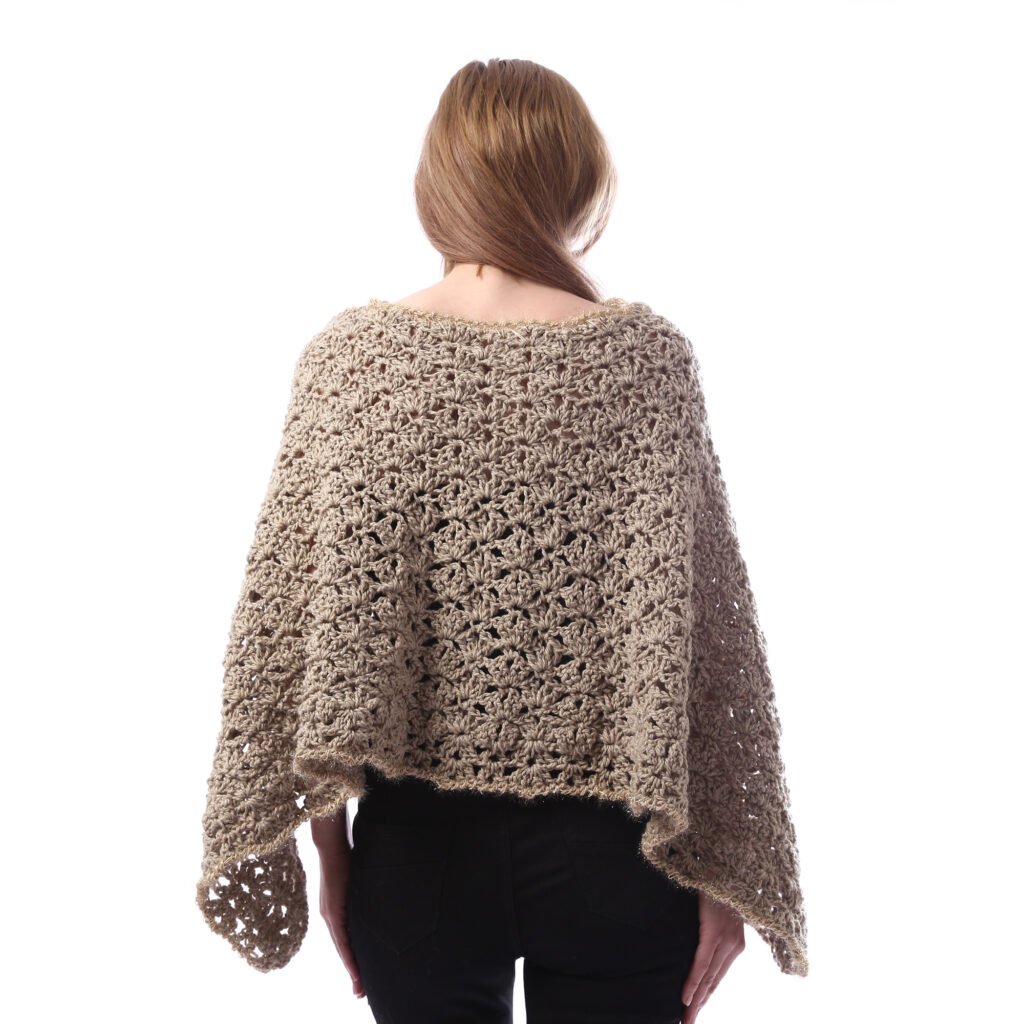 Trendy Triangle  Poncho Crochet Handmade