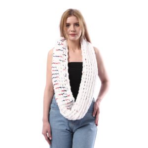 Comfy Puffy Tube  Collar Scarf Crochet Hand Made