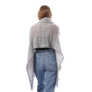 Trendy Rectangular  Shwal Vest Crochet Hand Made - Image 3