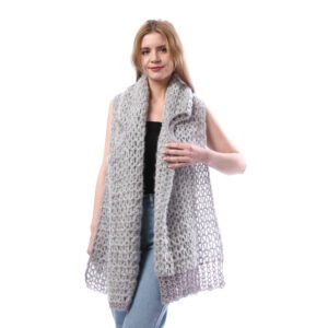 Trendy Rectangular  Shwal Vest Crochet Hand Made