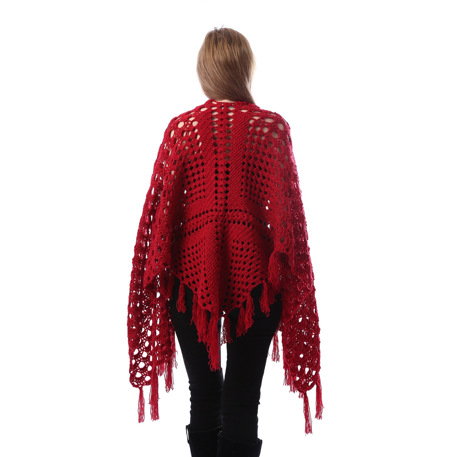 Trendy Back Triangle Shwal Crochet Hand Made - Image 3