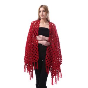 Trendy Back Triangle Shwal Crochet Hand Made