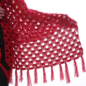 Trendy Back Triangle Shwal Crochet Hand Made - Image 4