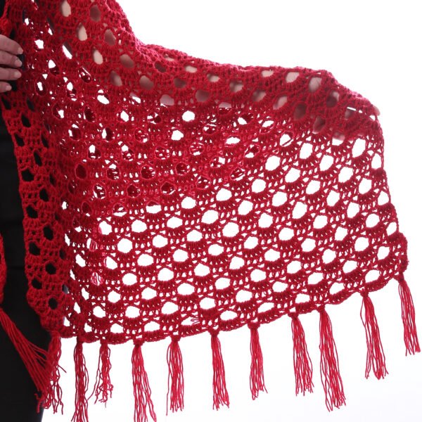Trendy Back Triangle Shwal Crochet Hand Made