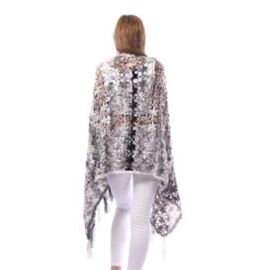 Trendy Rectangular Shwal Crochet Hand Made - Image 3